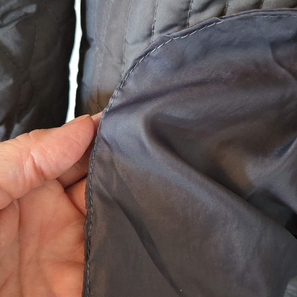 Weatherproof | Gray Quilted Hooded Coat Size Large - Picture 13 of 13
